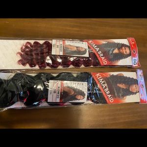 Kim’s crochet hair